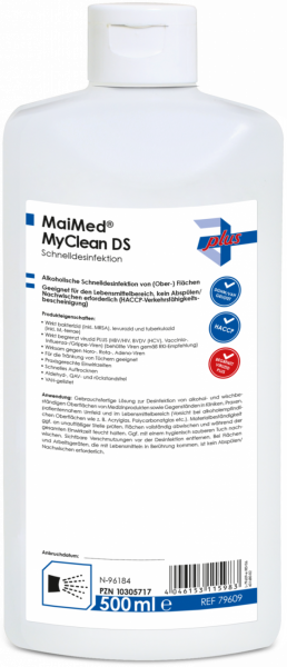 MyClean DS Schnelldesinfektion neutral, 500 ml